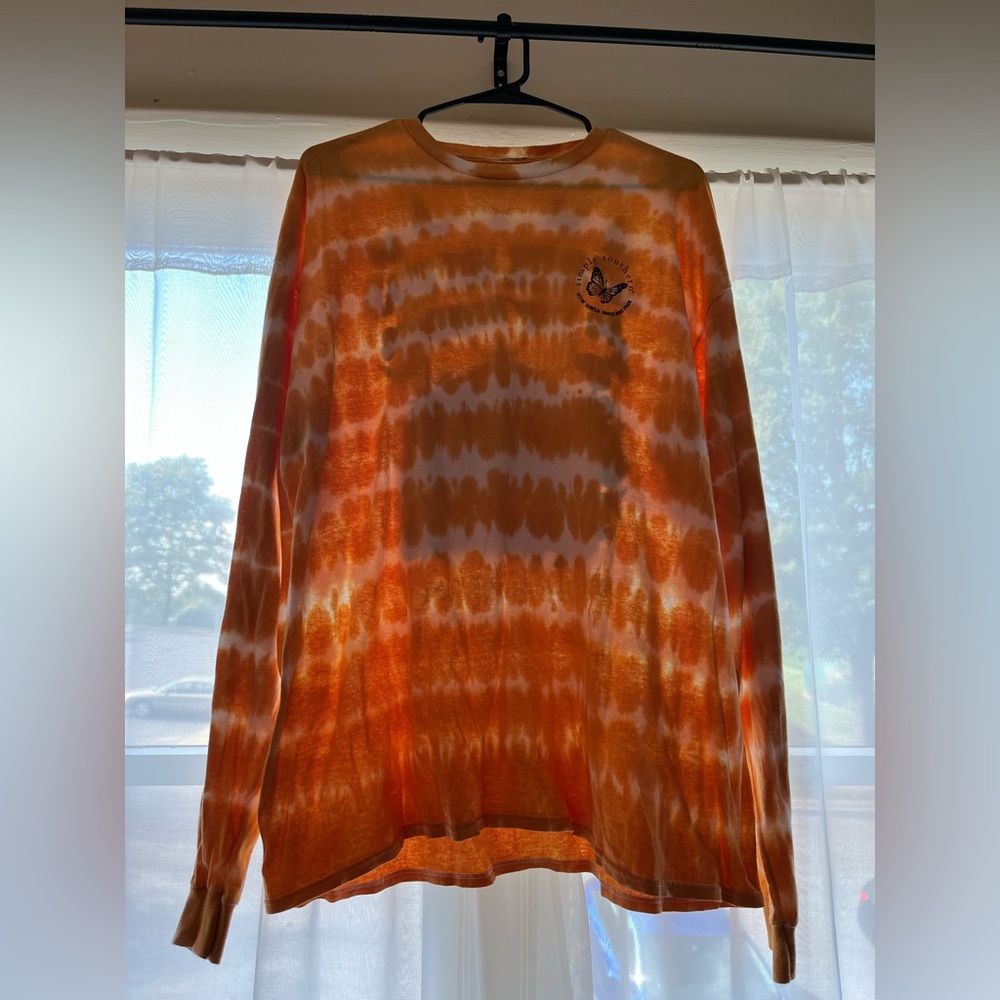 Simply Southern Orange Tie-Dye Shirt